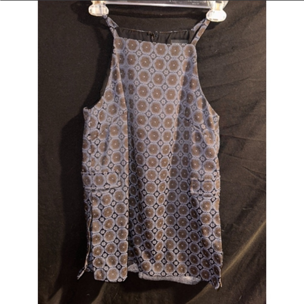 Topshop Medium Blue Patterned Women's Blouse